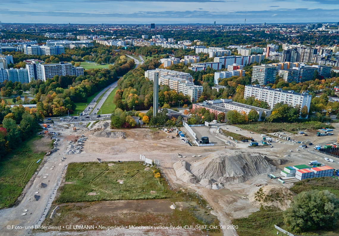 09.10.2020 - Baustelle Alexisqaurtier und Pandion Verde in Neuperlach